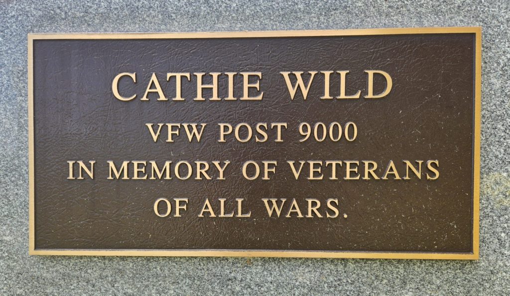 VFW POST 9000 VETERANS OF ALL WARS MEMORIAL PLAQUE
