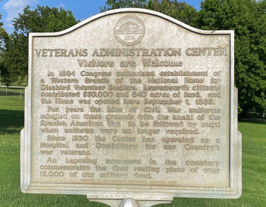 VETERANS ADMINISTRATION CENTER MEMORIAL MARKER