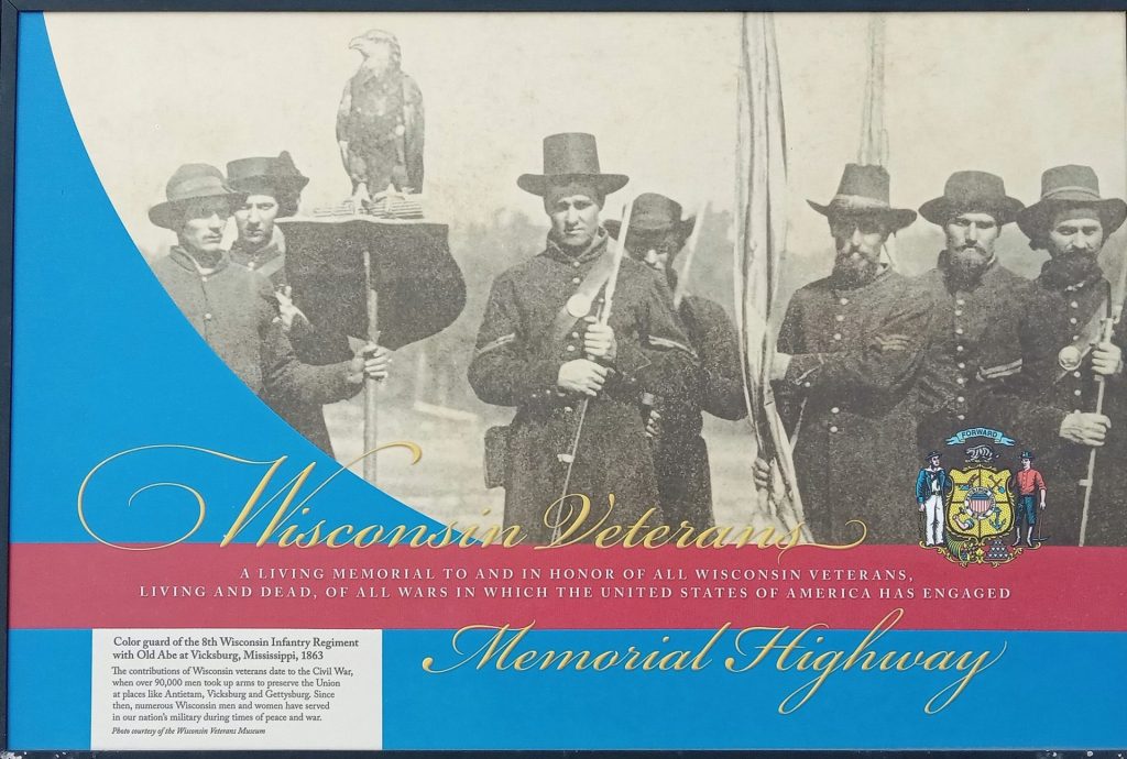 WISCONSIN VETERANS MEMORIAL HIGHWAY PANEL MILTON