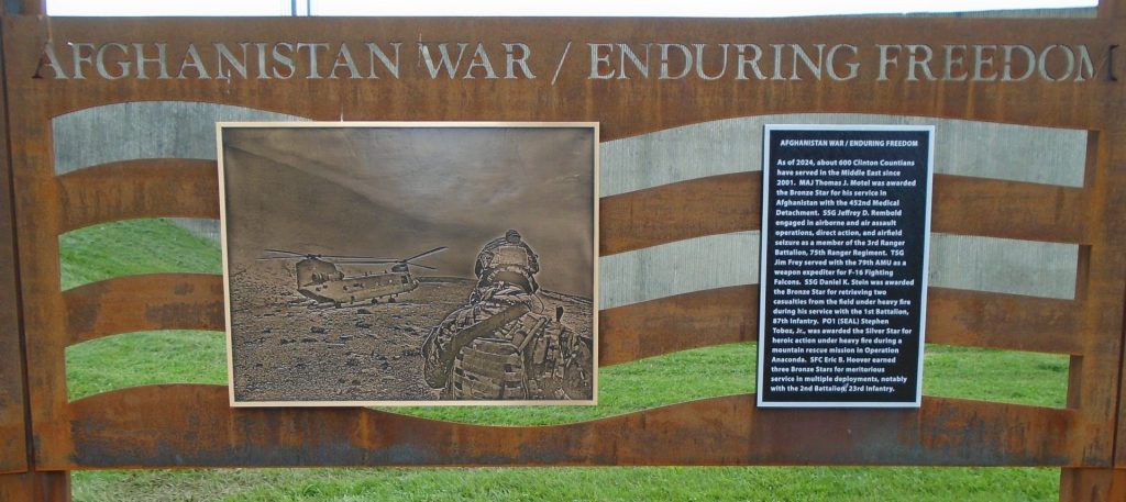AFGHANISTAN WAR/ENDURING FREEDOM WAR MEMORIAL MURAL