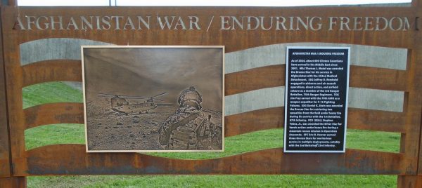 AFGHANISTAN WAR/ENDURING FREEDOM WAR MEMORIAL MURAL
