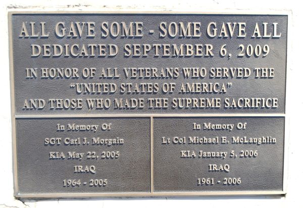 ALL GAVE SOME-SOME GAVE ALL VETERANS MEMORIAL PLAQUE A