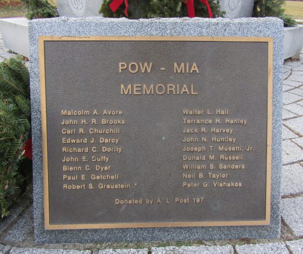 AMERICAN LEGION POST 197 POW-MIA MEMORIAL PLAQUE