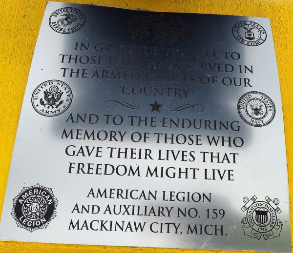 AMERICAN LEGION POST NO. 159 VETERANS MEMORIAL PLAQUE
