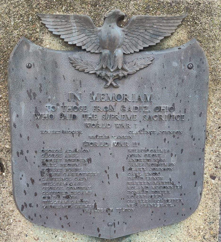 AMERICAN LEGION POST NO. 34 VETERANS MEMORIAL CANNON PLAQUE