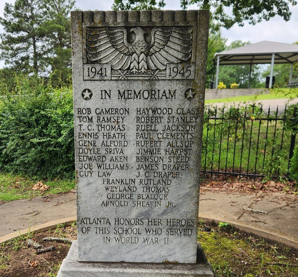 ATLANTA, TX WORLD WAR II VETERANS MEMORIAL