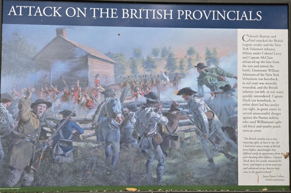 ATTACK ON THE BRITISH PROVINCIALS WAR MEMORIAL PANEL