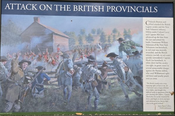 ATTACK ON THE BRITISH PROVINCIALS WAR MEMORIAL PANEL