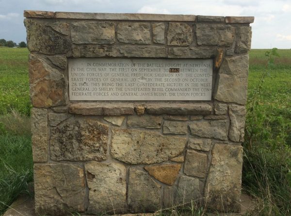 BATTLES FOUGHT AT NEWTONIA IN THE CIVIL WAR MEMORIAL