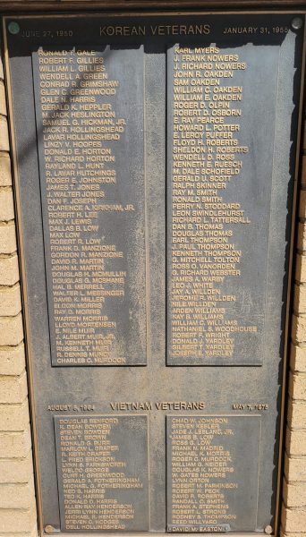 BEAVER VALLEY VETERANS WAR MEMORIAL PLAQUE E
