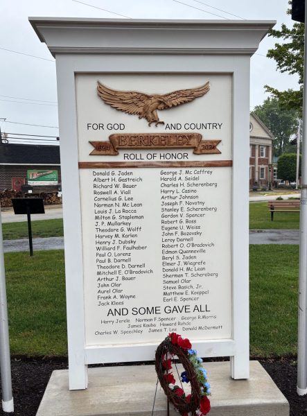 BERKELEY ROLL OF HONOR WAR MEMORIAL FRONT
