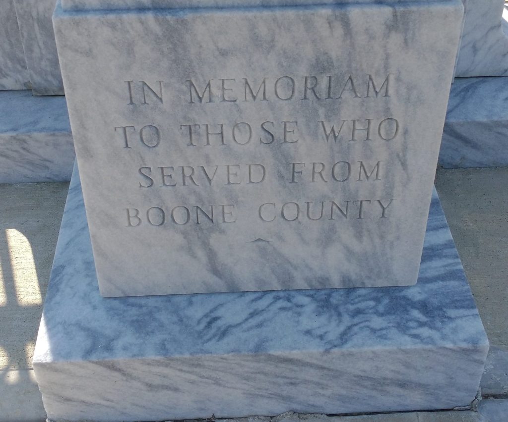 BOONE COUNTY VETERANS MEMORIAL STONE