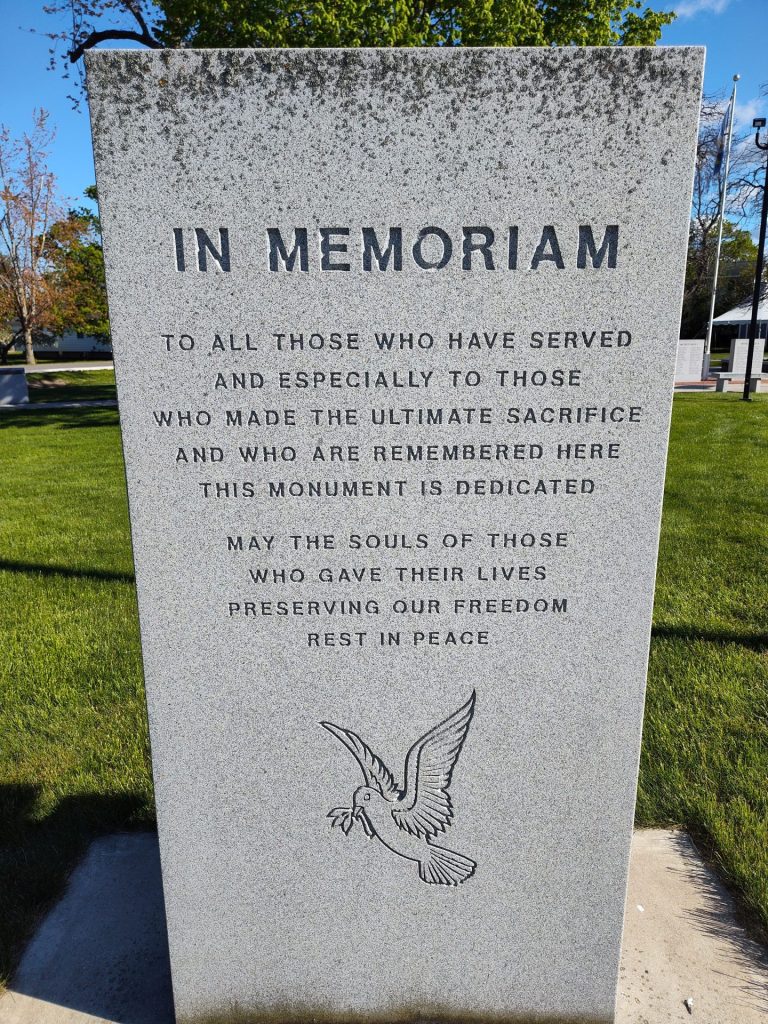 CHEBOYGAN COUNTY VETERANS MEMORIAL PARK STONE B