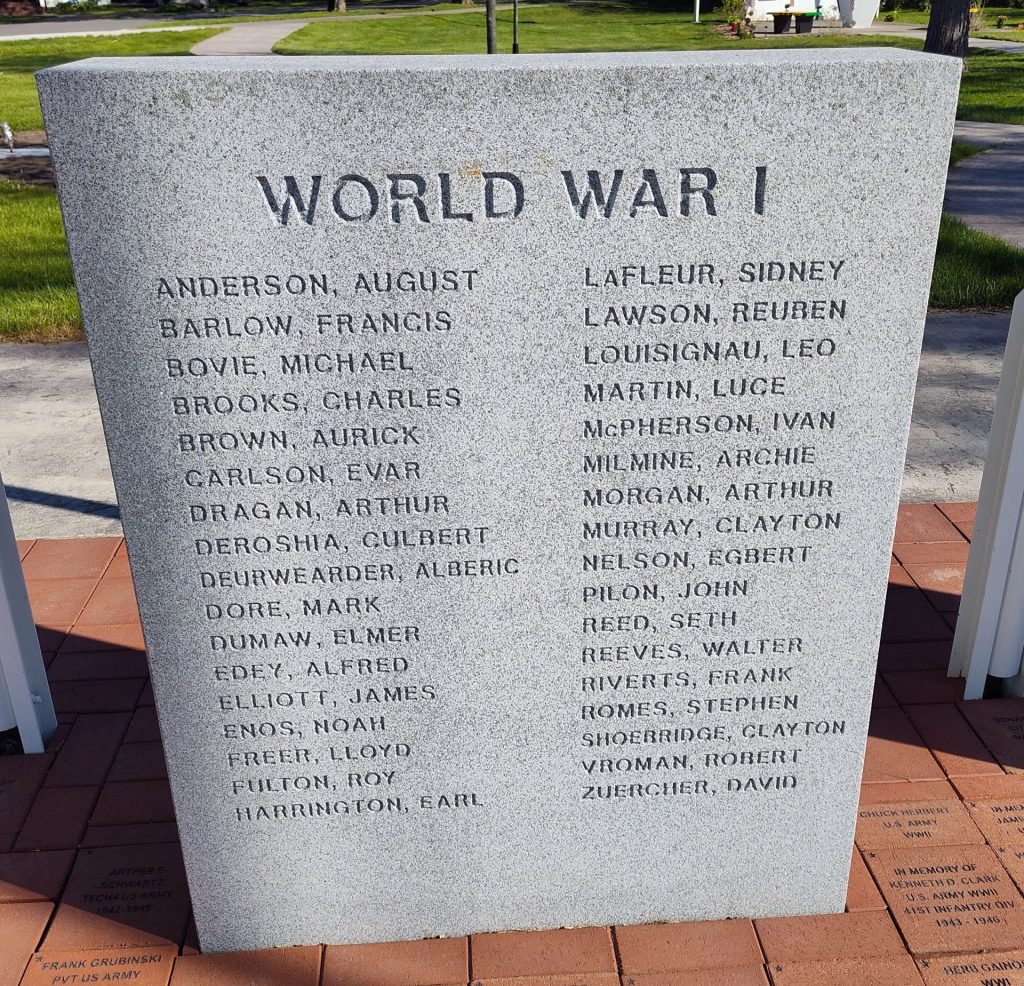 CHEBOYGAN COUNTY VETERANS MEMORIAL PARK STONE D