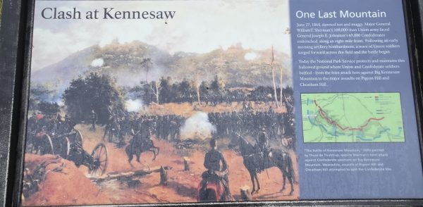 CLASH AT KENNESAW WAR MEMORIAL PANEL
