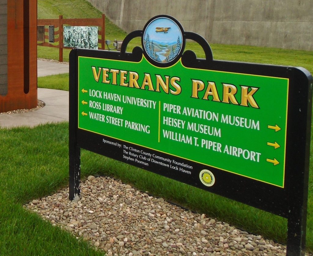 CLINTON COUNTY VETERANS PARK MEMORIAL MARKER