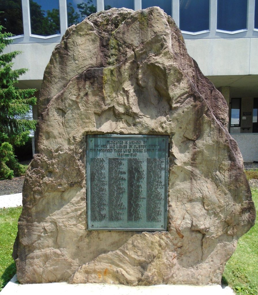 CLINTON COUNTY WORLD WAR II HONORED DEAD MEMORIAL