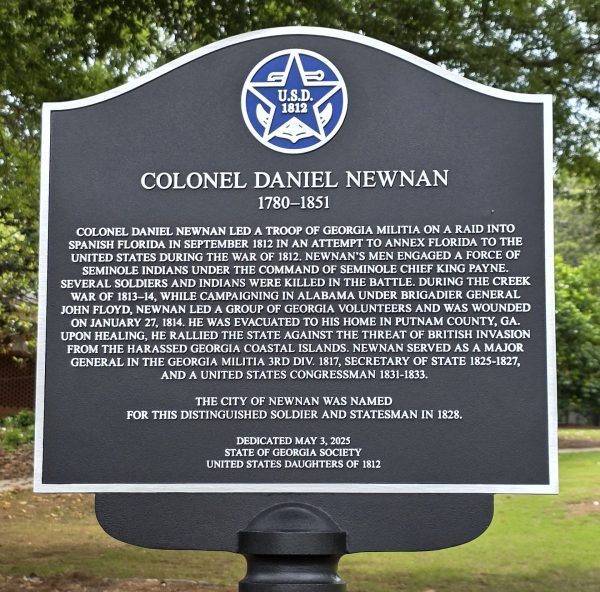 COLONEL DANIEL NEWNAM WAR MEMORIAL MARKER