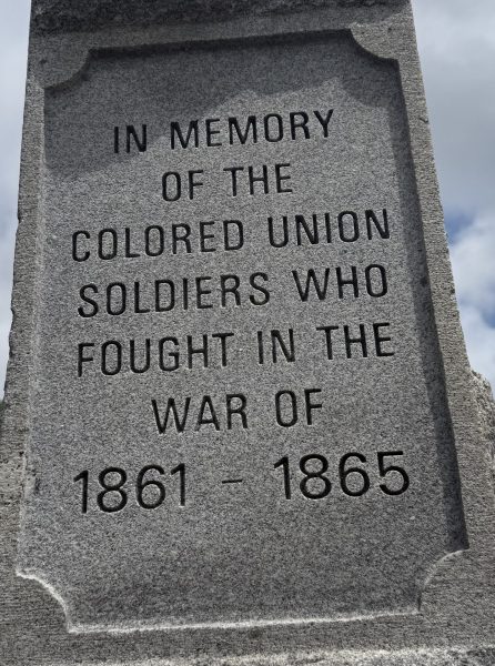 COLORED UNION SOLDIERS WAR MEMORIAL STONE