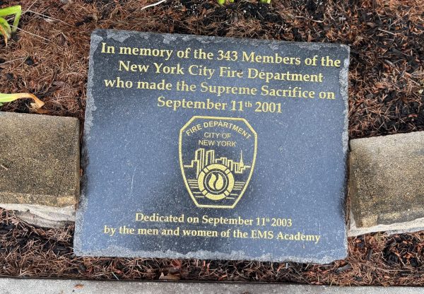 EMS ACADEMY SEPTEMBER 11, 2001 MEMORIAL PLAQUE