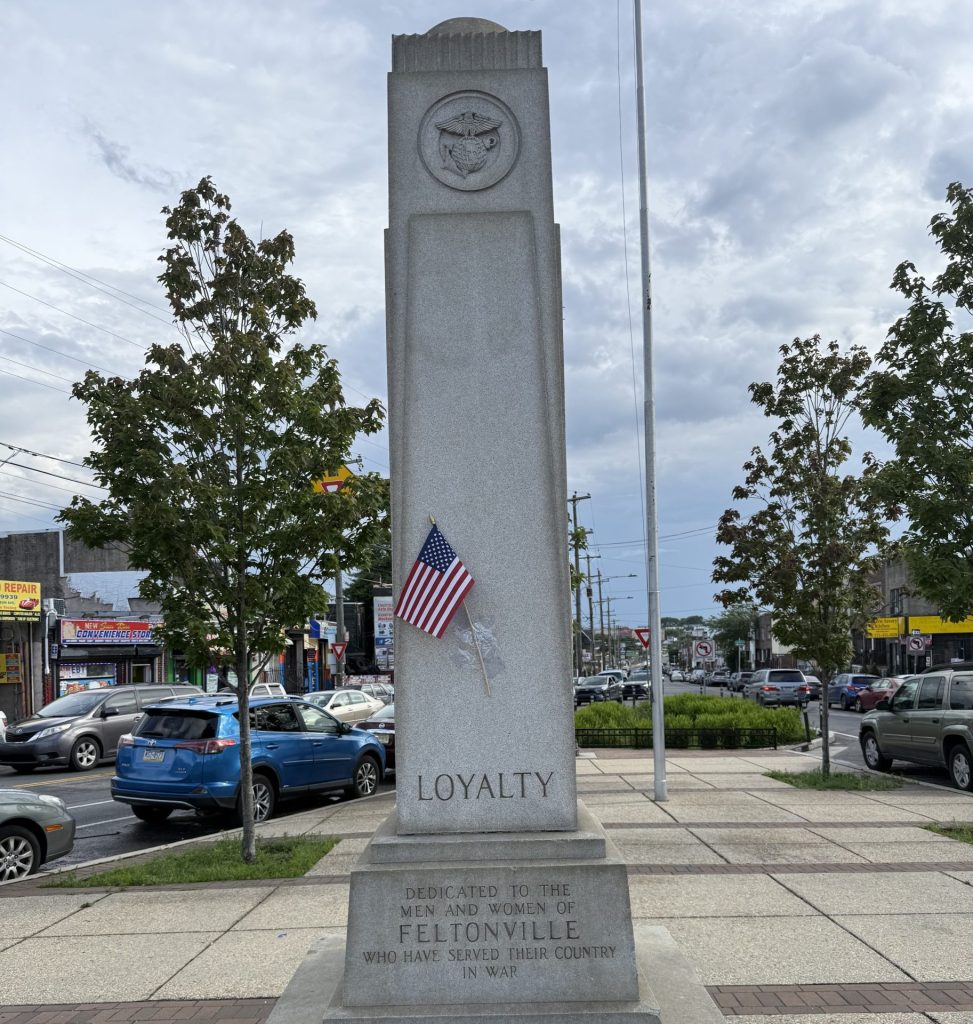 FELTONVILLE WAR VETERANS MEMORIAL SIDE A
