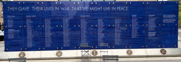 FOUNTAIN SQUARE SUPREME SACRIFICE VETERANS MEMORIAL WALL