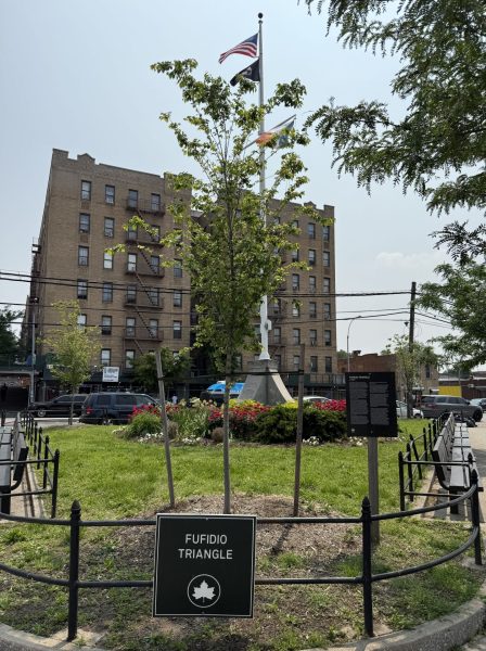 FUFIDIO TRIANGLE WAR MEMORIAL FLAGPOLE