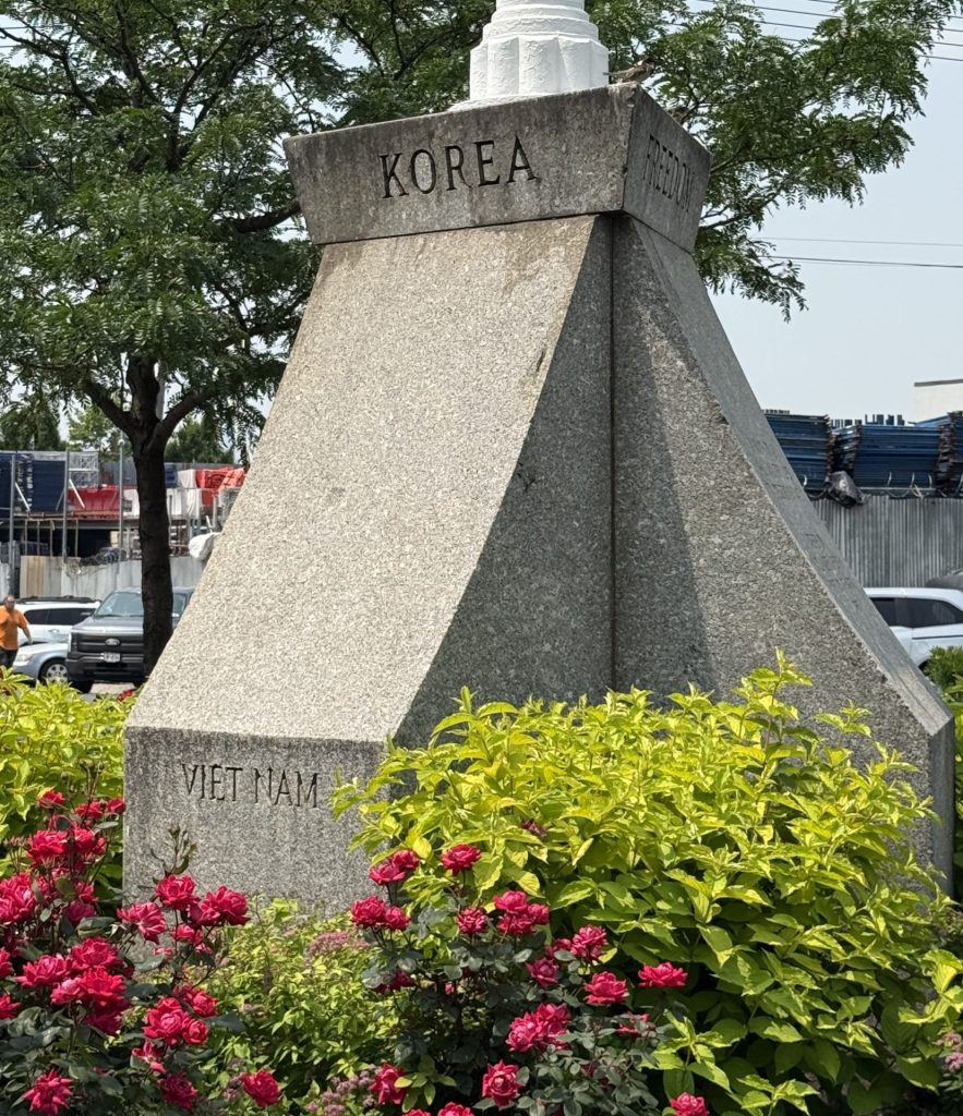 FUFIDIO TRIANGLE WAR MEMORIAL FLAGPOLE SIDE B