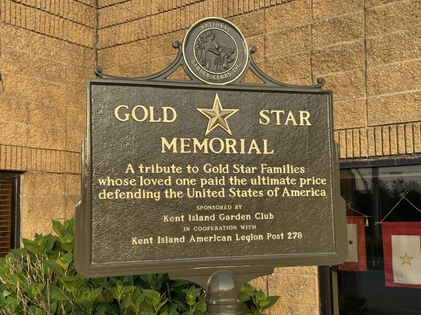 GOLD STAR MEMORIAL GARDEN MARKER