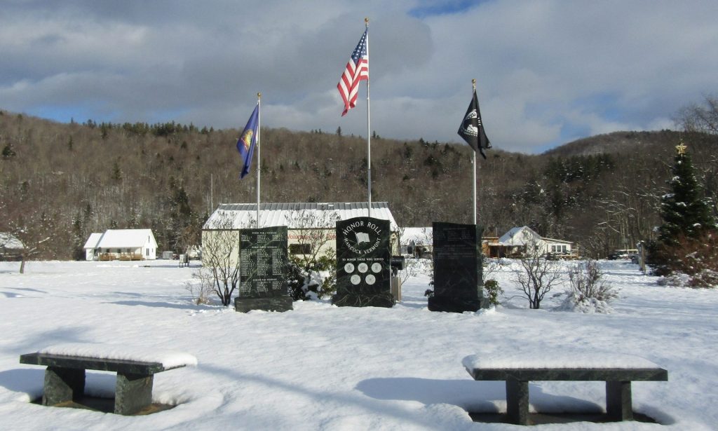 HANCOCK VERMONT HONOR ROLL WAR MEMORIAL
