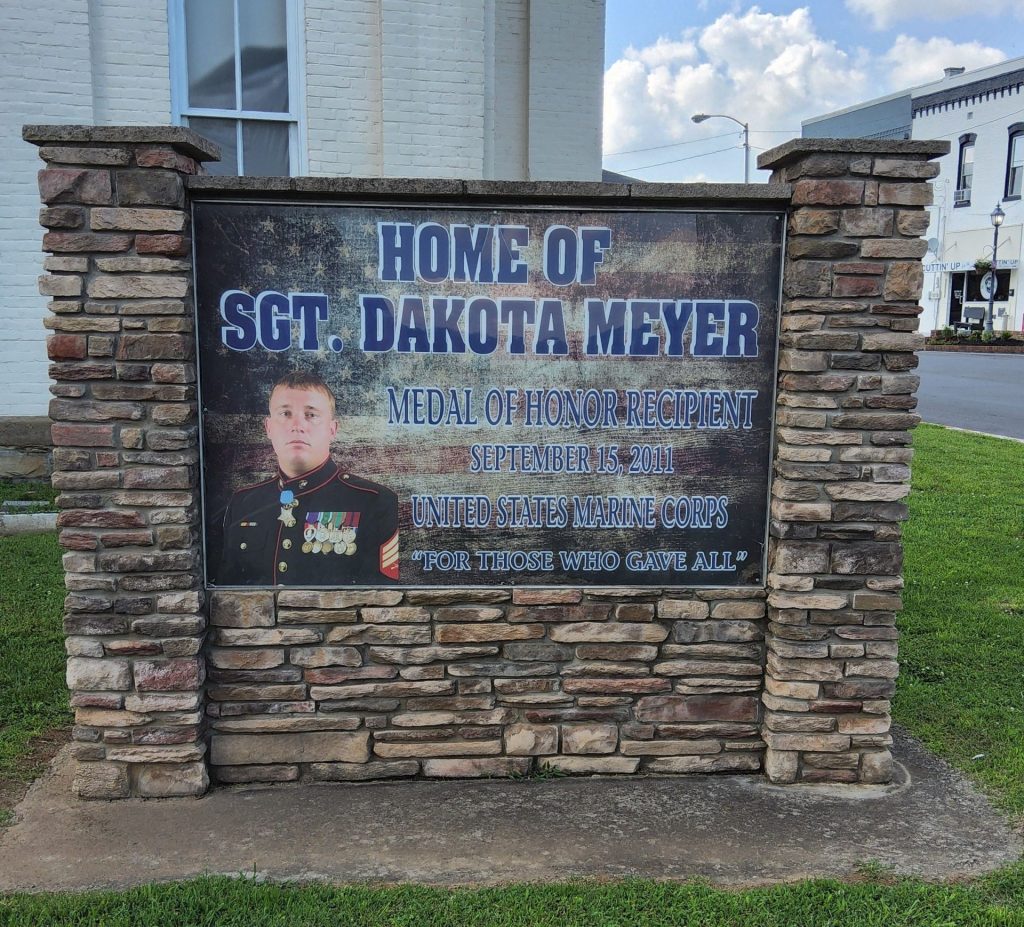 HOME OF SGT. DAKOTA MEYER MEDAL OF HONOR WAR MEMORIAL
