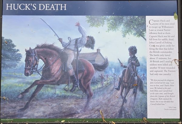 HUCK’S DEATH REVOLUTIONARY WAR MEMORIAL PANEL