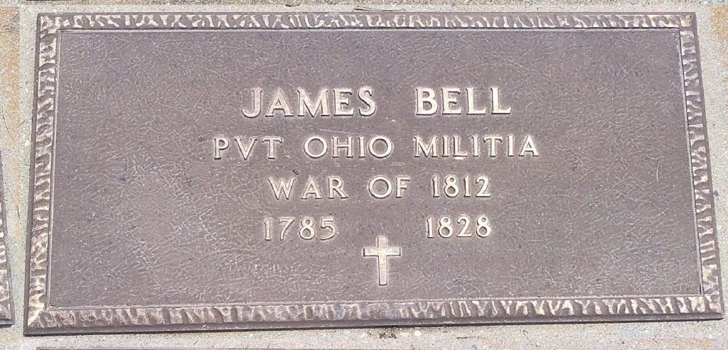 JAMES BELL WAR MEMORIAL CEMETERY STONE