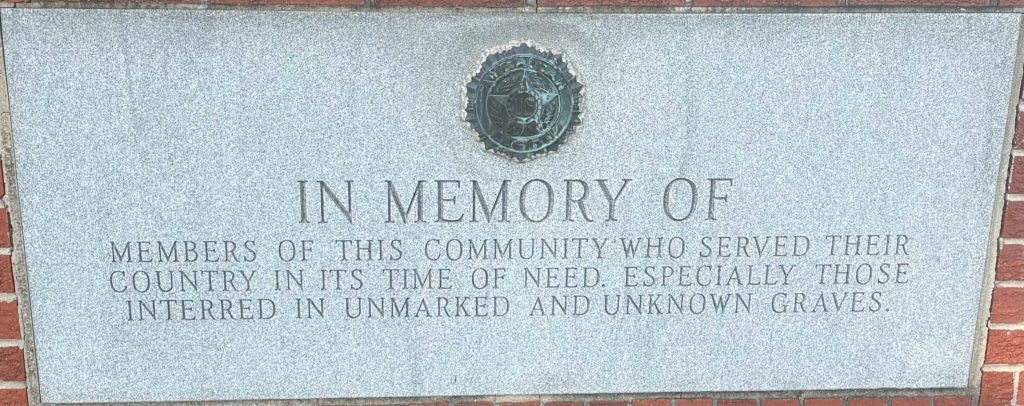 LE ROY AMERICAN LEGION VETERANS MEMORIAL STONE