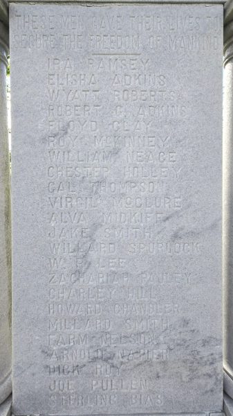 LINCOLN COUNTY WORLD WAR I MEMORIAL CENTER STONE