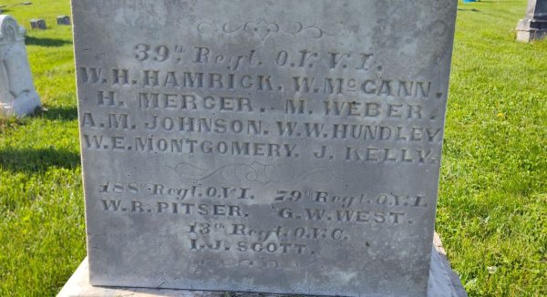 LYNCHBURG WAR OF THE REBELLION MEMORIAL SIDE B