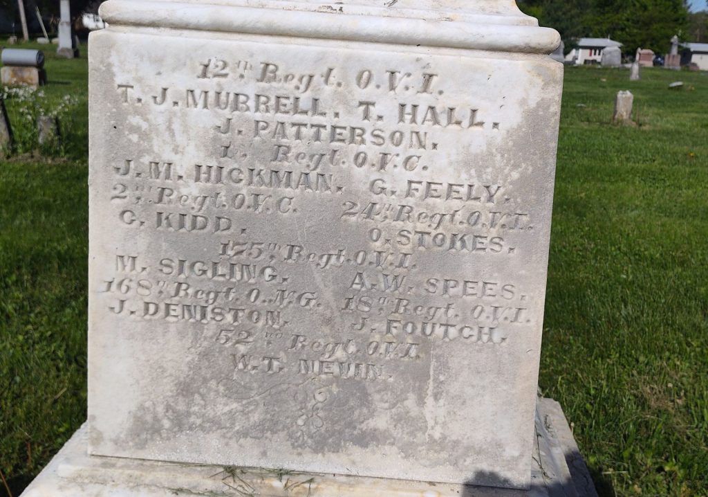 LYNCHBURG WAR OF THE REBELLION MEMORIAL SIDE A