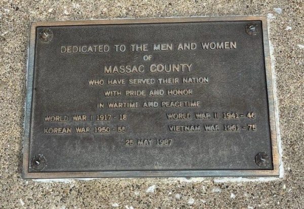 MASSAC COUNTY VETERANS MEMORIAL PLAQUE