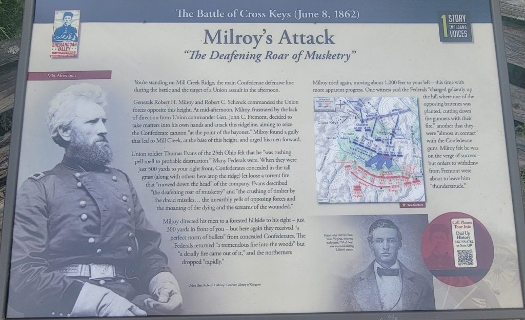 MILROY’S ATTACK WAR MEMORIAL PANEL
