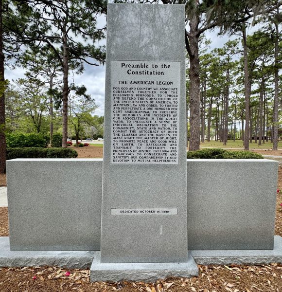 NEW HANOVER COUNTY SUPREME SACRIFICE VETERANS MEMORIAL BACK
