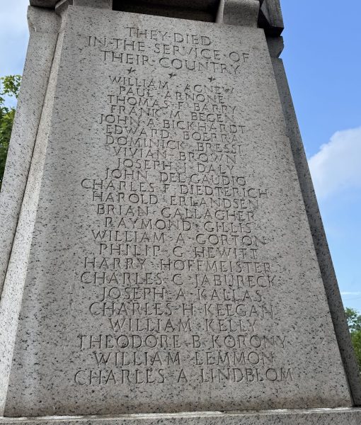 OLD TOWN OF WESTCHESTER WORLD WAR MEMORIAL SIDE B