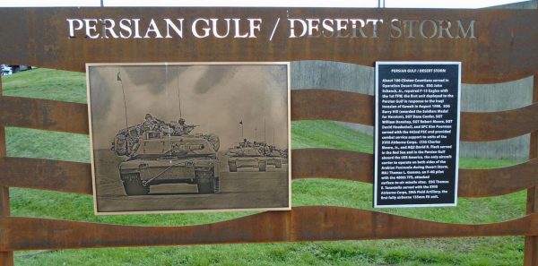 PERSIAN GULF/DESERT STORM WAR MEMORIAL MURAL