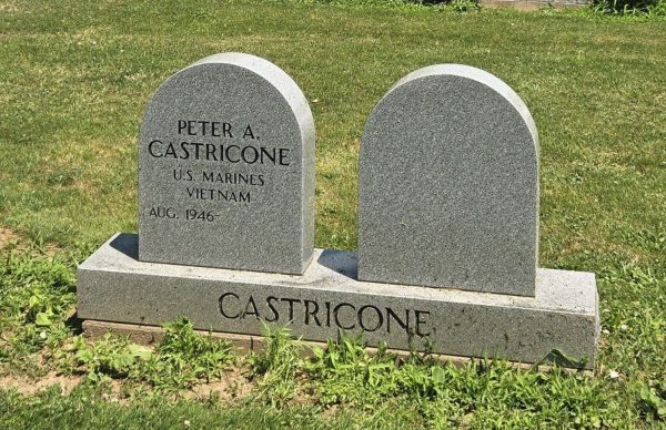 PETER A. CASTRICONE WAR MEMORIAL CEMETERY STONE