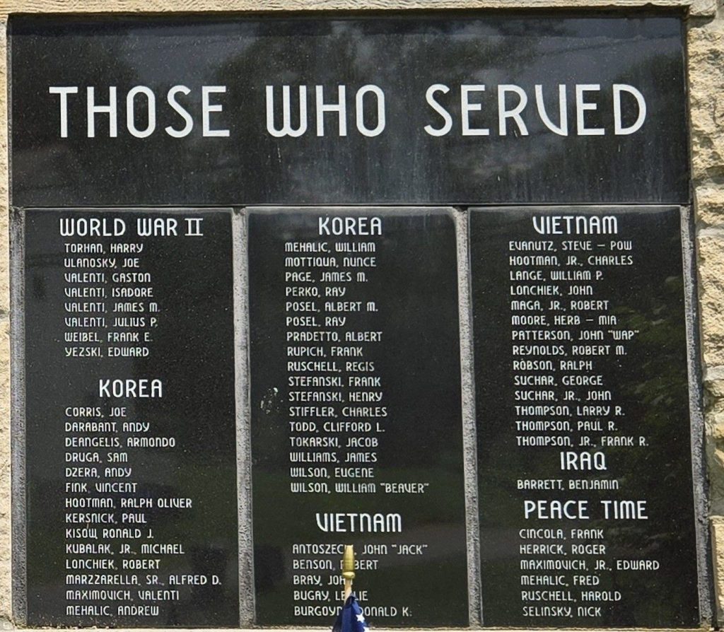 SANTIAGO HONOR ROLL WAR MEMORIAL PLAQUE B
