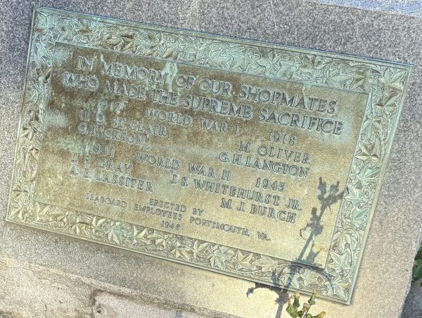 SEABOARD EMPLOYEES SUPREME SACRIFICE WAR MEMORIAL PLAQUE