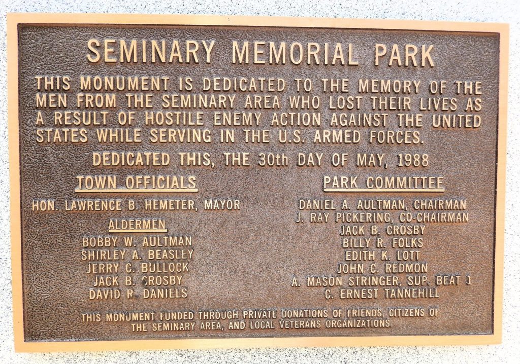 SEMINARY MEMORIAL PARK