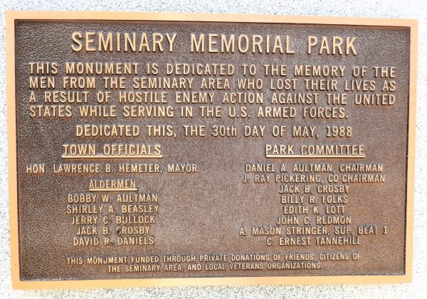SEMINARY MEMORIAL PARK