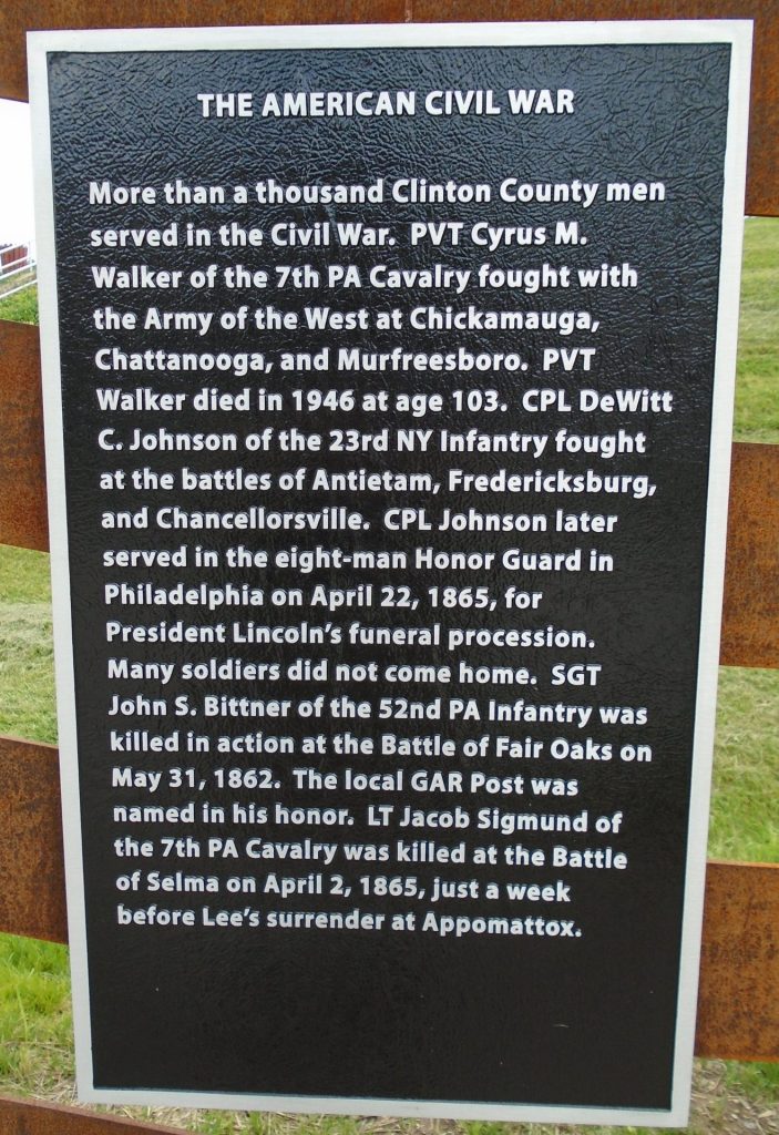 THE AMERICAN CIVIL WAR MEMORIAL MURAL PLAQUE