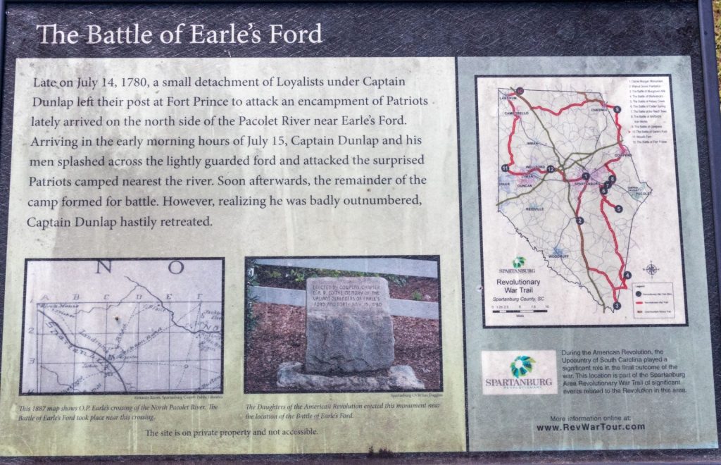 THE BATTLE OF EARLE’S FORD WAR MEMORIAL PANEL