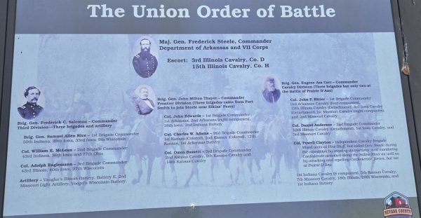 THE UNION ORDER OF BATTLE WAR MEMORIAL PANEL